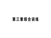 初中物理新人教版八年級上冊第三章 物態(tài)變化綜合訓(xùn)練作業(yè)課件2024秋季