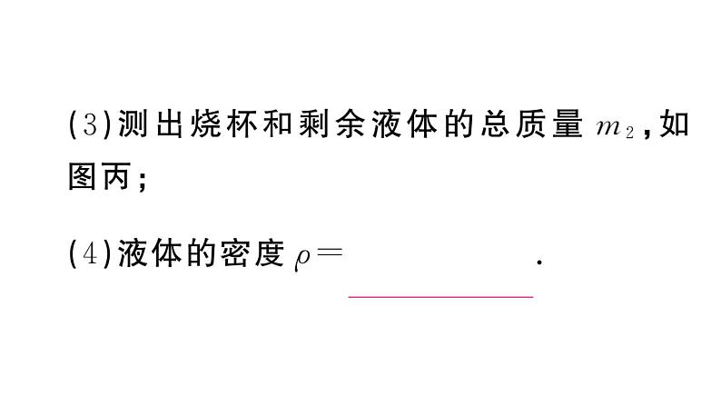 初中物理新人教版八年级上册第六章第三节 测量液体和固体的密度课堂作业课件2024秋季第6页