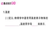 初中物理新人教版八年級上冊第三章第一節(jié) 溫度課堂作業(yè)課件2024秋季