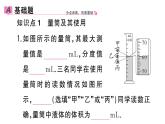 初中物理新人教版八年級上冊第六章第三節(jié) 測量液體和固體的密度作業(yè)課件2024秋季