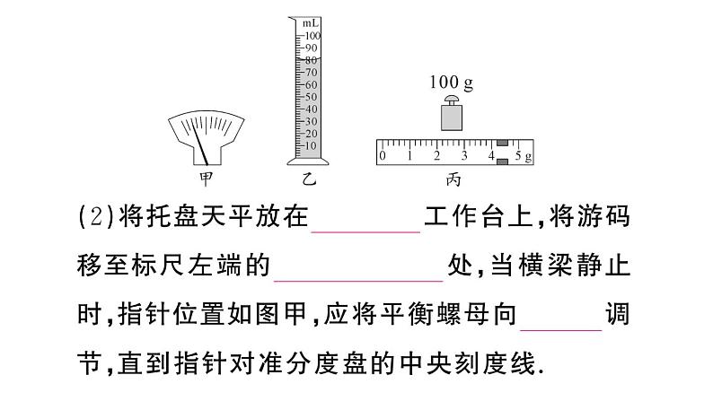 初中物理新人教版八年级上册第六章第三节 测量液体和固体的密度作业课件2024秋季第6页