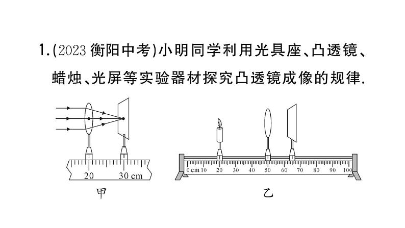 初中物理新人教版八年级上册第五章重点实验突破 （一题练透一实验）作业课件2024秋季第4页