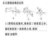 初中物理新人教版八年级上册第五章第三节 凸透镜成像的规律课堂作业课件2024秋季