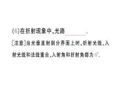 初中物理新人教版八年級上冊第四章第四節(jié) 光的折射課堂作業(yè)課件2024秋季
