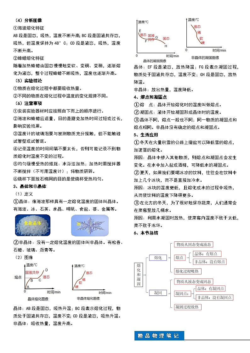 人教版八年级物理上册 第3章物态变化(每节精讲+单元练习+章节测试答案)第3页