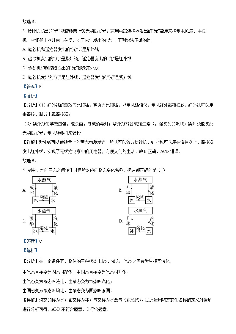 广东省江门市新会区华侨中学2024-2025学年八年级上学期期中考试物理试题（解析版）-A4第3页