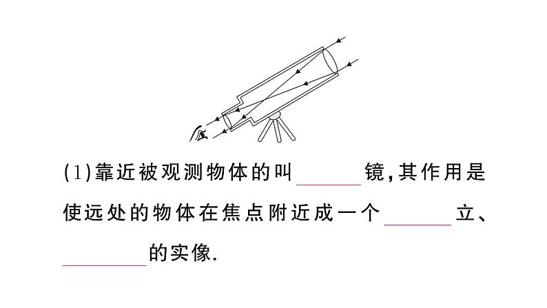 初中物理新人教版八年级上册第五章第五节 跨学科实践制作望远镜作业课件2024秋季第3页