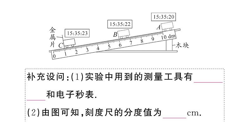 初中物理新人教版八年级上册第一章重点实验突破 （一题练透一实验）作业课件2024秋季第7页