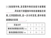 初中物理新人教版八年級(jí)上冊(cè)第四章第三節(jié)第一課時(shí) 平面鏡成像的特點(diǎn)作業(yè)課件2024秋季