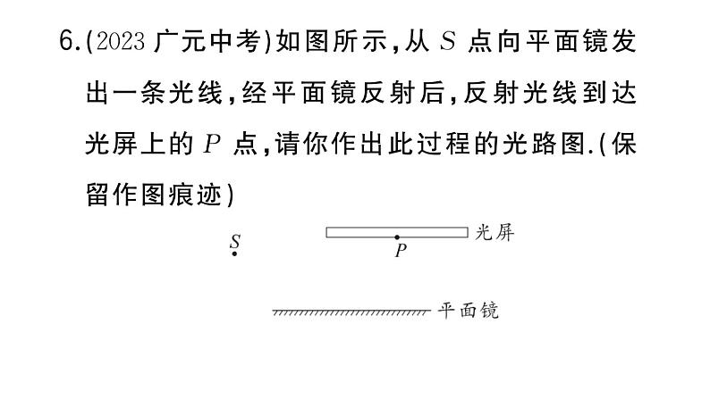 初中物理新人教版八年级上册第四章第三节第二课时 平面镜的应用 球面镜作业课件2024秋季第7页