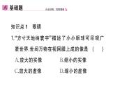 初中物理新人教版八年级上册第五章第四节 眼睛和眼镜作业课件2024秋季
