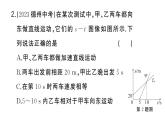 初中物理新人教版八年級上冊第一章專題一 運(yùn)動(dòng)的圖像問題作業(yè)課件2024秋季