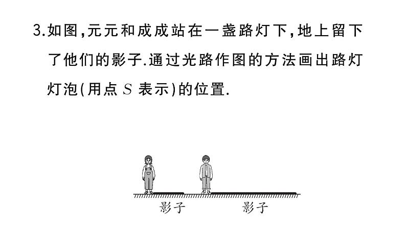 初中物理新人教版八年级上册第四章专题六 光学作图作业课件2024秋季第4页