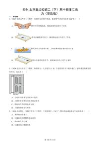 2024北京重点校初二（下）期中真题物理汇编：力（京改版）