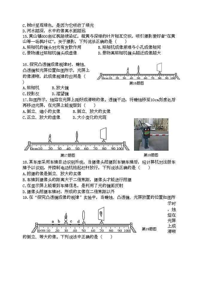 （教研室提供）山东省临沂市罗庄区2024-2025学年八年级上学期期中考试物理试题第3页