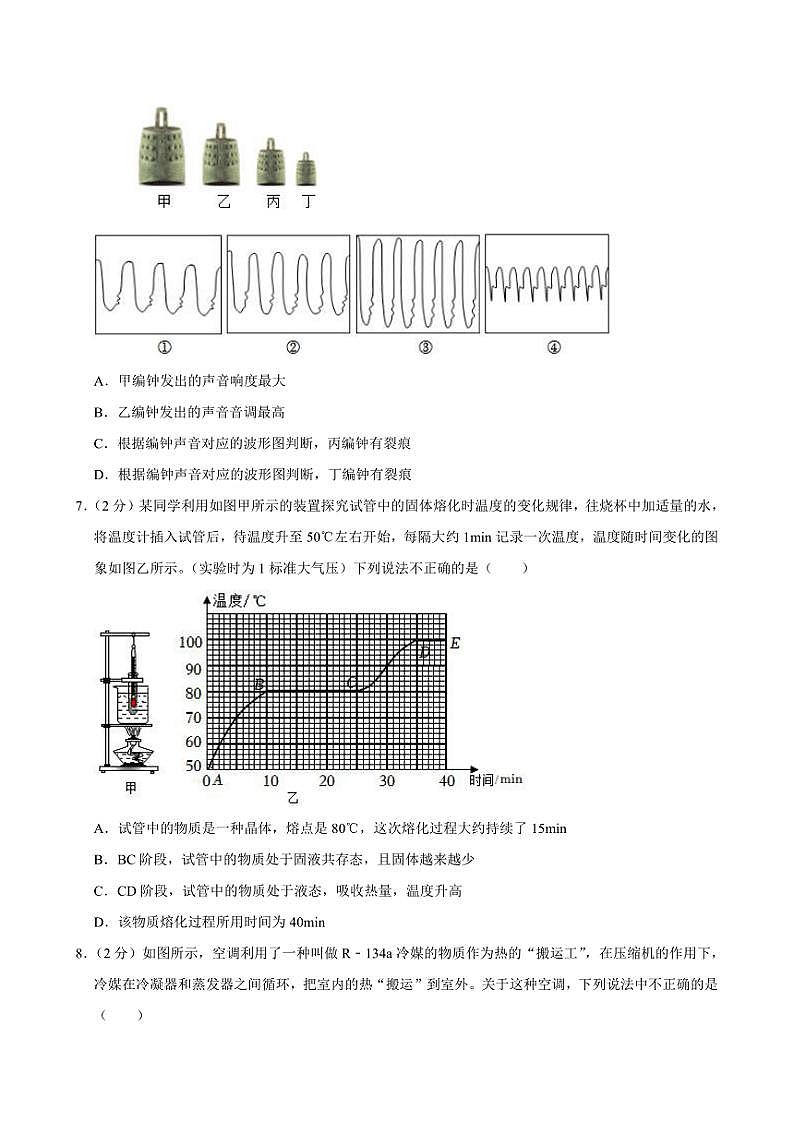 2024～2025学年河北省石家庄第四十一中学教育集团八年级(上)期中物理试卷(含解析)第3页