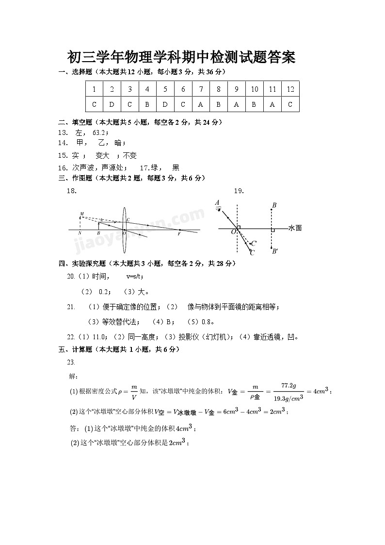 物理答案第1页