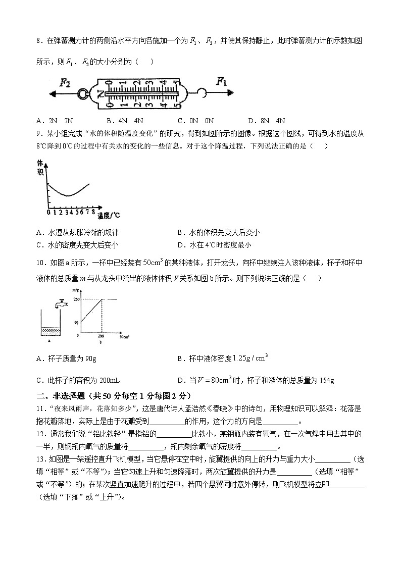 吉林省长春市第八十七中学2024-2025学年八年级上学期期中物理考试(无答案)第2页
