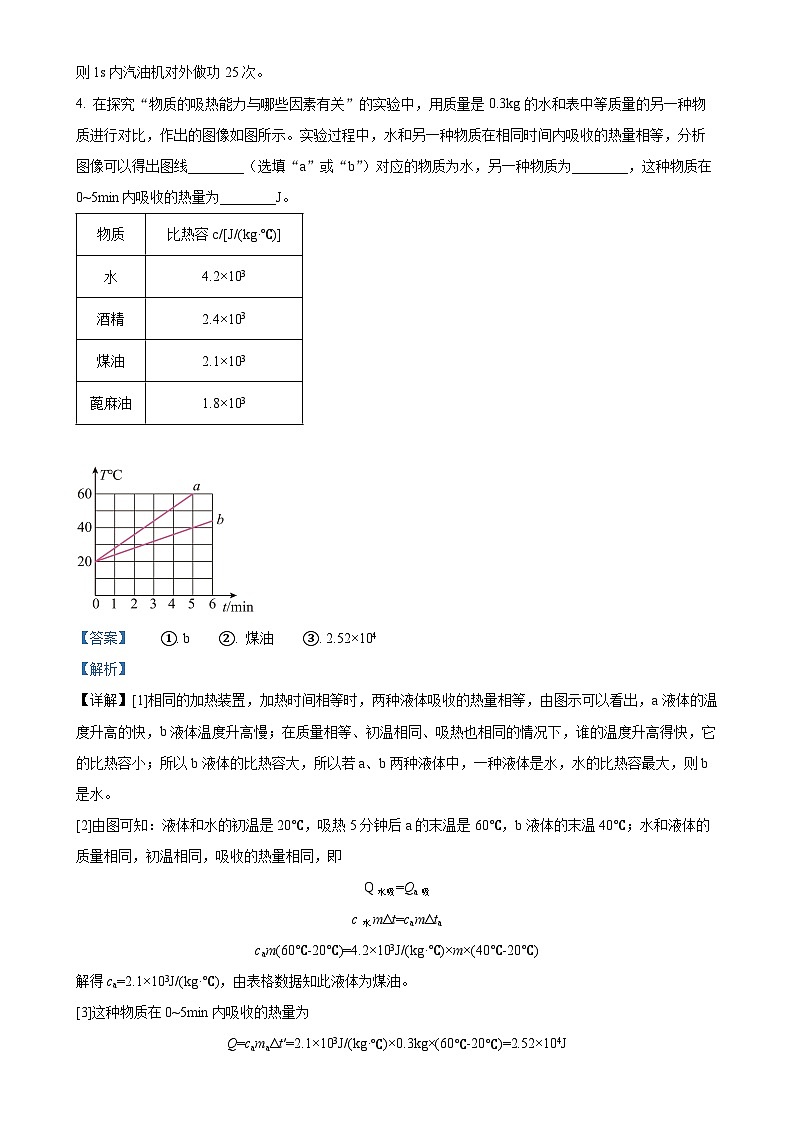 河南省开封市第十四中学2024-2025学年九年级上学期9月月考物理试题（解析版）-A4第2页
