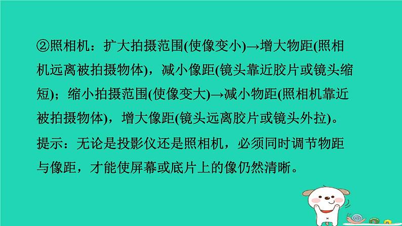 2024八年级物理上册拔高学习10凸透镜成像规律的应用习题课件新版北师大版第8页