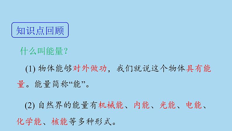 沪粤版物理九年级下册20.3 能的转化与能量守恒 课件第3页