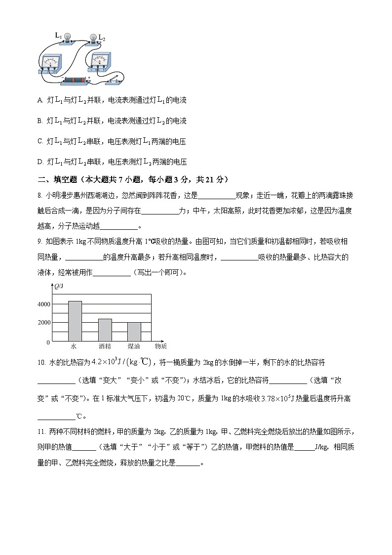 广东省揭阳市榕城区2024-2025学年九年级上学期11月期中物理试题（原卷版）-A4第2页