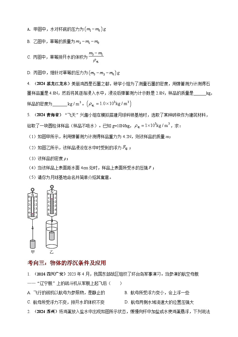 模块一 专题10 浮力及其应用（原卷版 )第3页