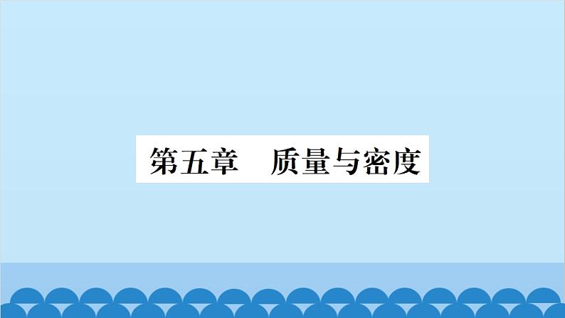 沪科版（2024）物理八年级上册 第五章 质量与密度课件第1页