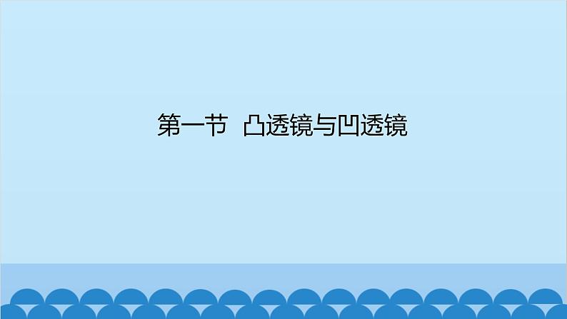 沪科版（2024）物理八年级上册 第四章 第一节 凸透镜与凹透镜课件第1页