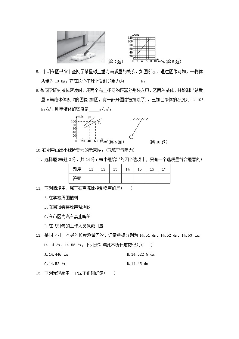 安徽省2024八年级物理上学期期末学情评估试卷（附答案沪科版）第2页