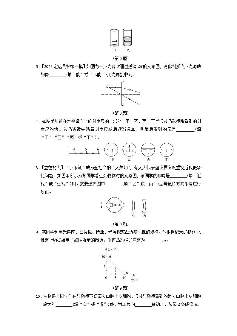 安徽省2024八年级物理上册第四章神奇的透镜综合素质评价试卷（附答案沪科版）第2页