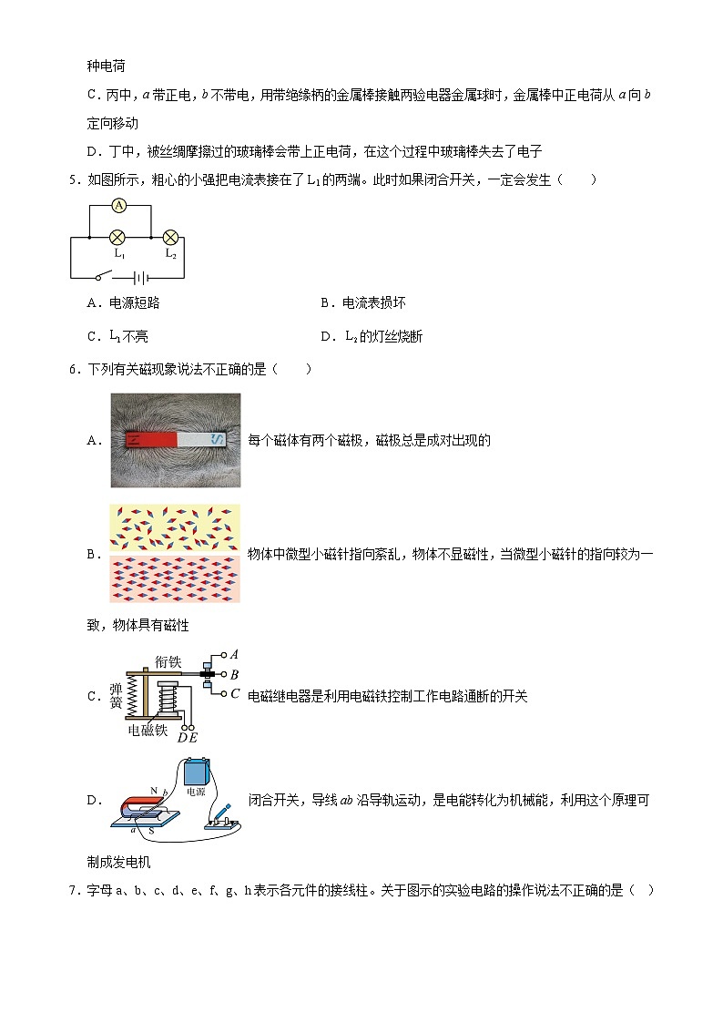 河北省沧州市2024-2025学年九年级上学期物理期末模拟练习卷-A4第2页