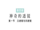初中物理新沪科版八年级全册第四章第一节 凸透镜与凹透镜作业课件2024秋