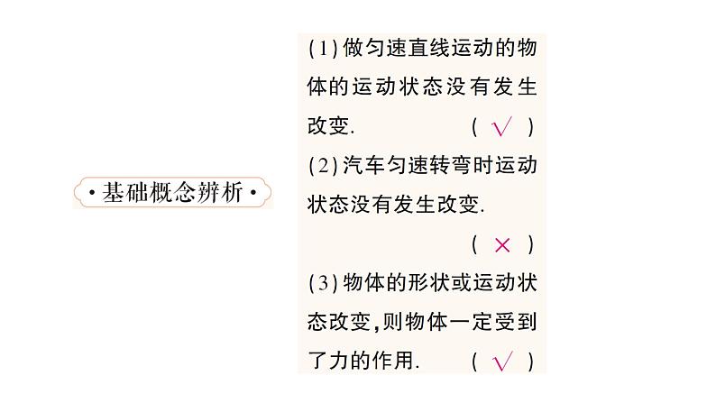 初中物理新沪科版八年级全册第六章第一节 力及其描述作业课件2024秋第7页