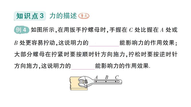 初中物理新沪科版八年级全册第六章第一节 力及其描述作业课件2024秋第8页