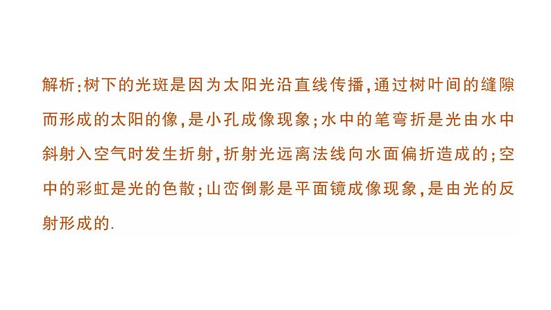 初中物理新沪科版八年级全册第三章 光的世界复习提升作业课件2024秋第8页