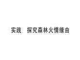 初中物理新滬科版八年級全冊第四章實(shí)踐 探究森林火情緣由作業(yè)課件（2024秋）