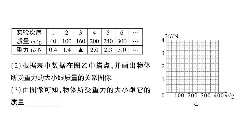 初中物理新沪科版八年级全册第六章第三节 来自地球的力作业课件（2024秋）第6页