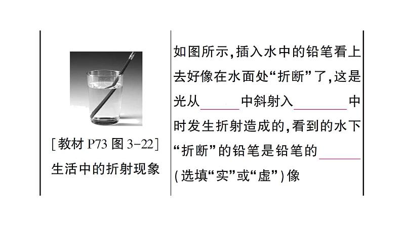 初中物理新沪科版八年级全册第三章 光的世界复习训练作业课件（2024秋）第7页