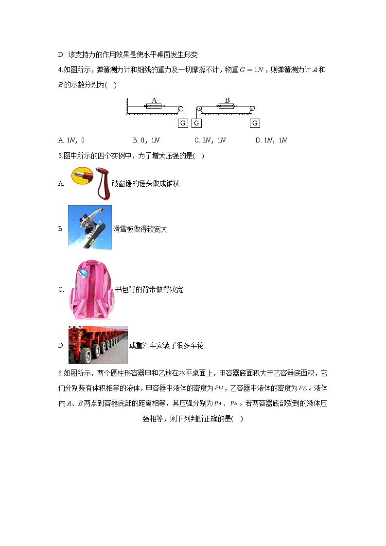 2023~2024学年山东省滨州市惠民县八年级(下)期末物理试卷第2页