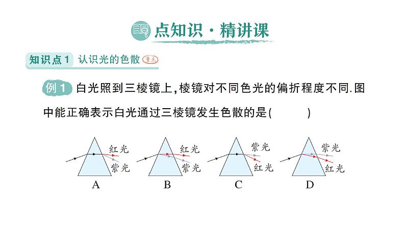 初中物理新北师大版八年级上册第四章第五节 设计舞台灯光秀作业课件2024秋第2页