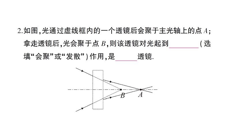 初中物理新沪科版八年级全册第四章 神奇的透镜综合训练课堂作业课件2024秋第3页