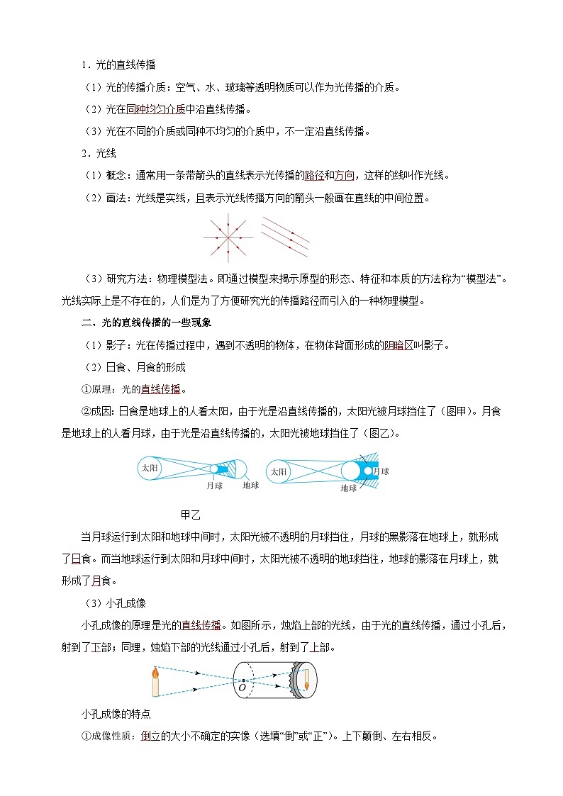 第二章《光现象》-2024-2025学年八年级物理上册期末复习单元知识清单（苏科版2024）第3页