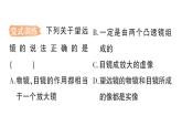 初中物理新教科版八年级上册第四章第七节 通过透镜看世界作业课件2024秋