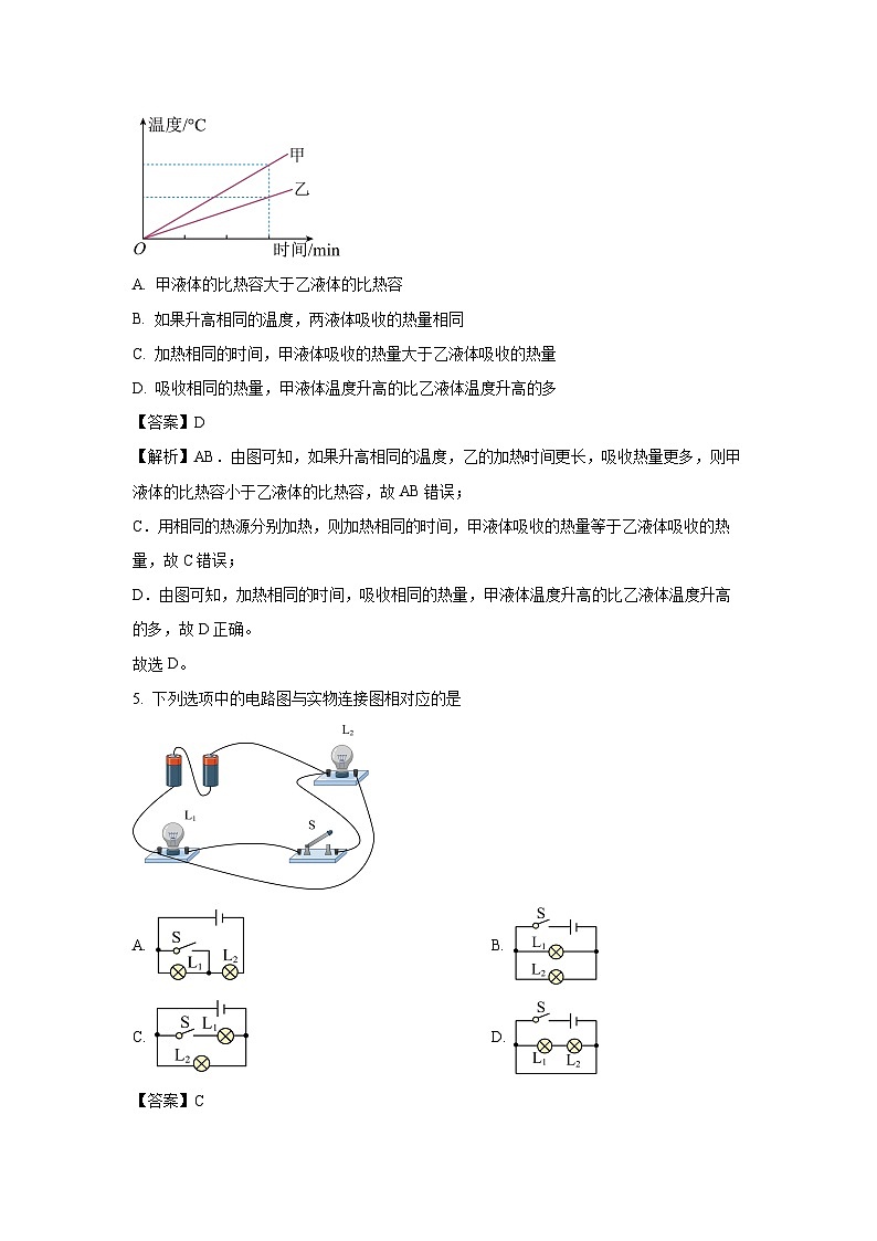 河北省石家庄市长安区2023-2024学年九年级(上)期末物理试卷(解析版)第3页