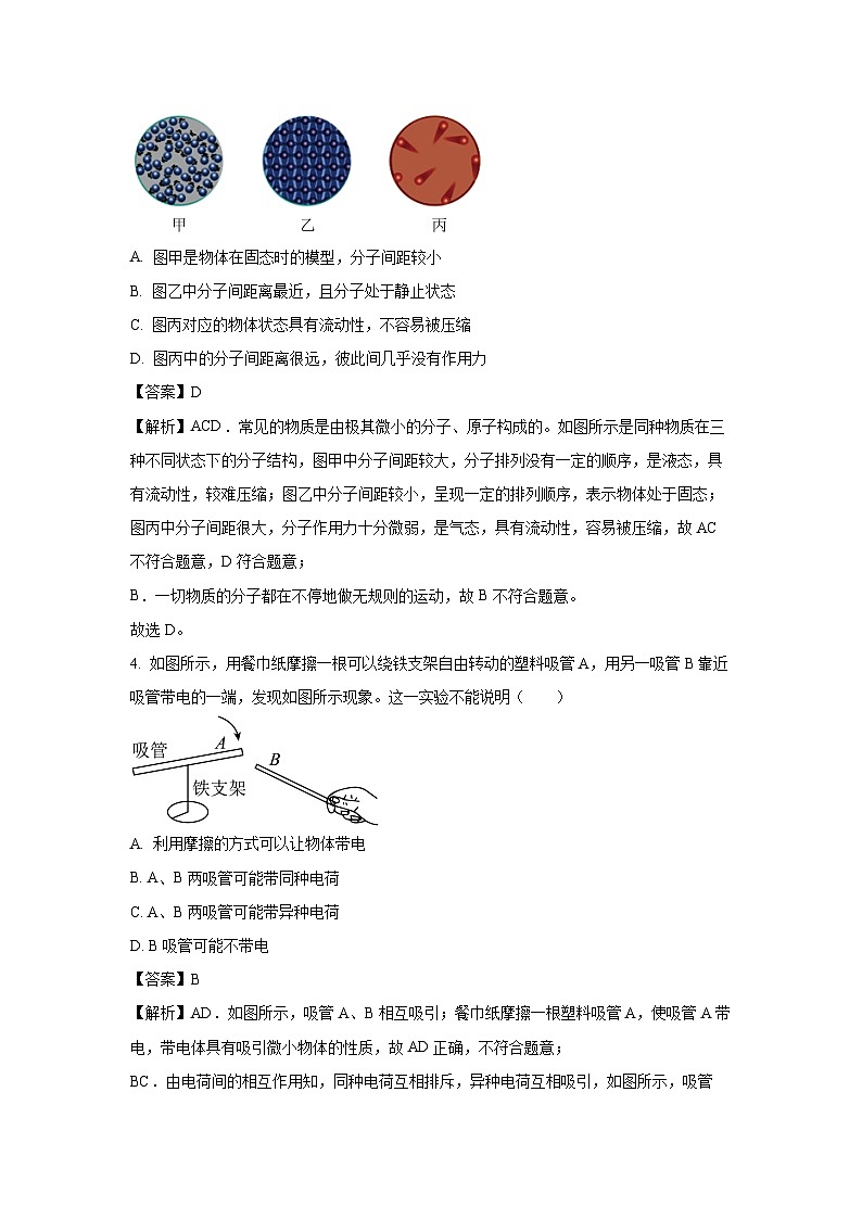 山东省青岛市崂山区2023-2024学年九年级(上)1月期末物理试卷(解析版)第2页