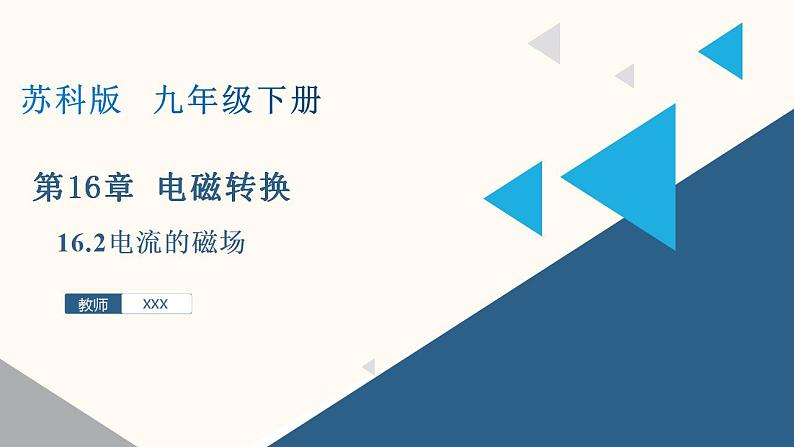 16.2电流的磁场（课件）九年级物理下册（苏科版）第1页