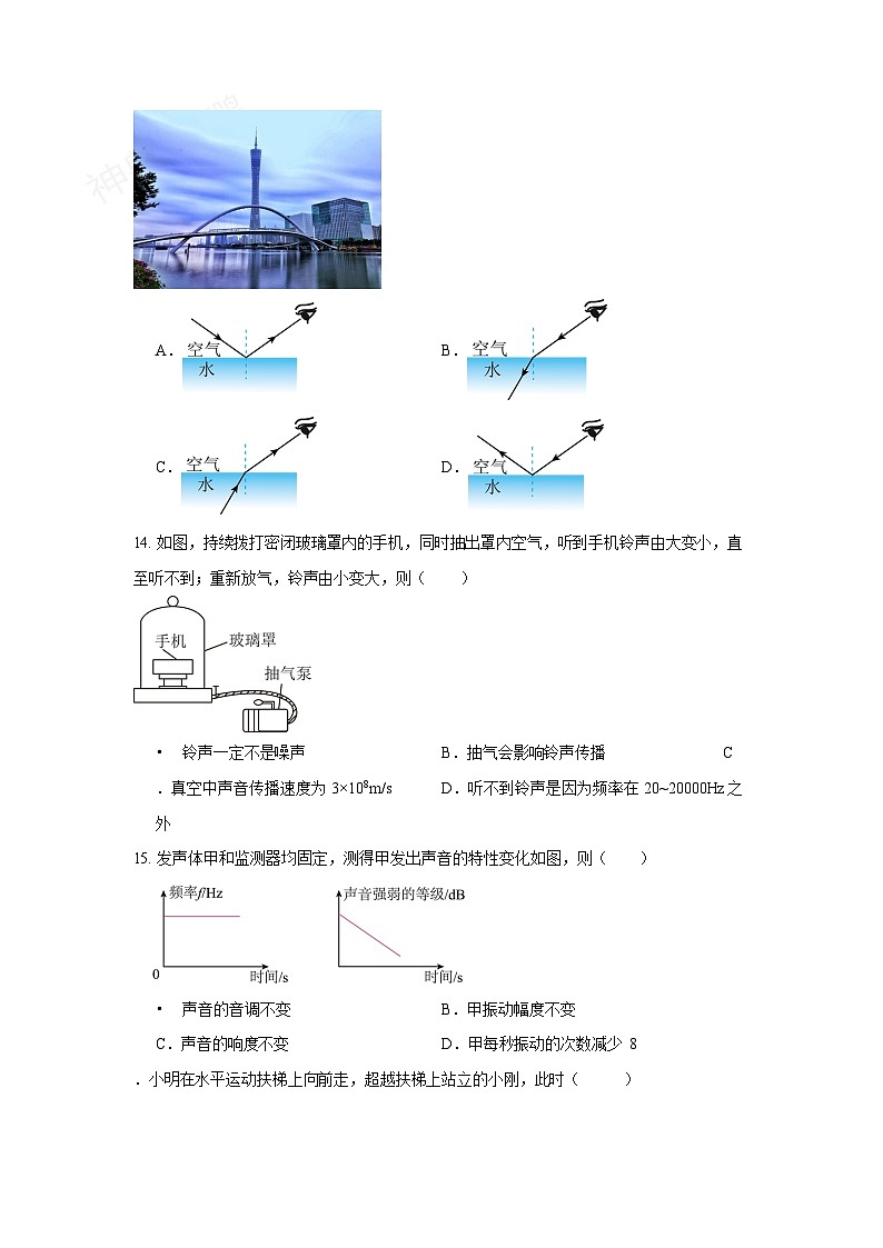广东省广州市天河区2023-2024学年八年级上学期期末考试物理试题（含答案）第2页