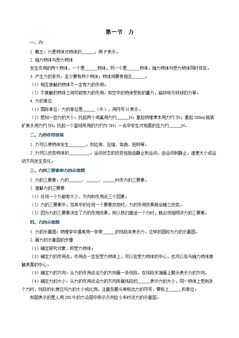 第七章 力（知识清单）【学生版】第2页