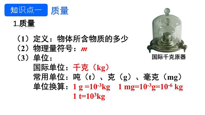 初中物理新人教版八年级上册第六章第一节 质量教学课件2024秋第8页